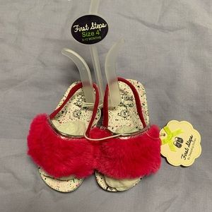 COPY - First Steps Fuzzy Baby Slides with Back